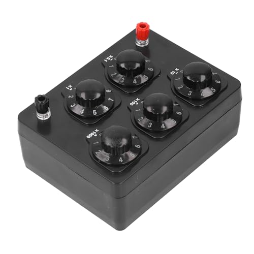 EBTOOLS Widerstandsbox 0-9999.9 Ohm Variabler Widerstand mit Clips für Genaue Tests von EBTOOLS