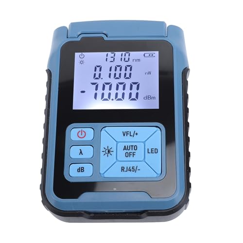 EBTOOLS Wiederaufladbar 5 MW Optischer Leistungsmesser Hoher Genauigkeitstester für Glasfaserkabel-Tests 850-1650 Nm EBTOOLS Wiederaufladbar 5 MW Optischer Leistungsmesser Hoher Genauigkeitstester für Glasfaserkabel-Tests 850-1650 Nm von EBTOOLS