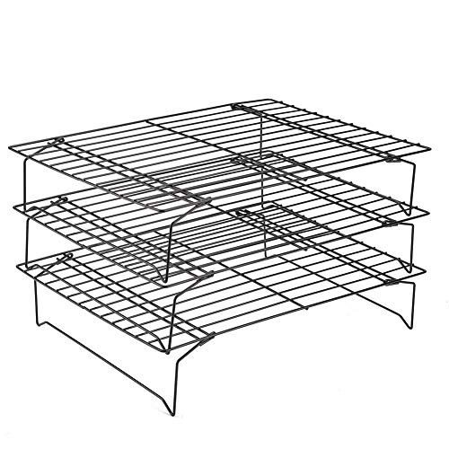 Grillrost aus Stahl, Kühlgitter Rack Cooling Rack Grillrost mit 3 Ebenen mit Kinnbeschichtung von EBTOOLS