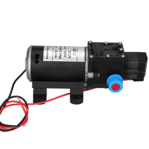 Hochdruck Automatische Wasserpumpe, DC 12V 8L/min Membranwasserpumpe Membranwasserpumpe Elektrische Selbstansaugende Pumpe für Wohnmobil Caravan Boot Waschen Gartenbewässerung von EBTOOLS