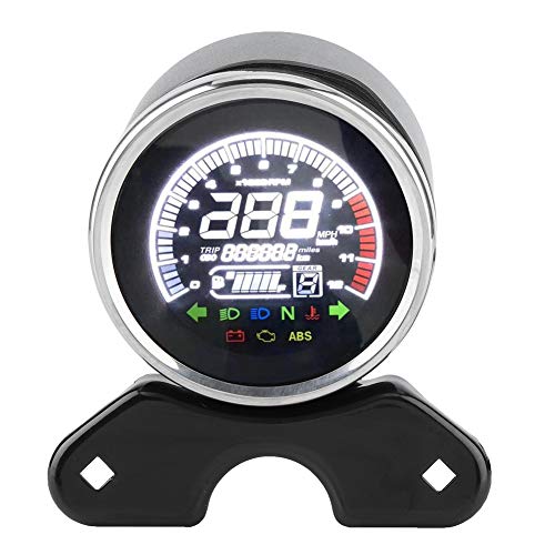 LCD Display Motorcycle Digital Kilometermesser Tachometer - Metall- und PVC Design, Einfach zu Installieren für CG 125 GN125 LCD Display Motorcycle Digital Kilometermesser Tachometer - Metall- und PVC Design, Einfach zu Installieren für CG 125 GN125 von EBTOOLS
