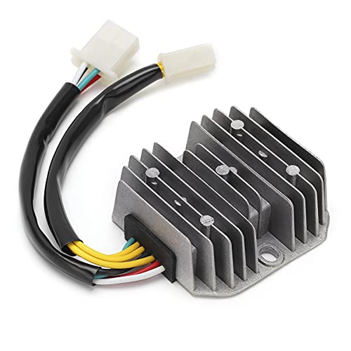 Spannungsregler -Gleichrichter Dual Plug 7 Drähte Aluminiumlegierung für Roller -Moped ATV 12V und Effizient von EBTOOLS