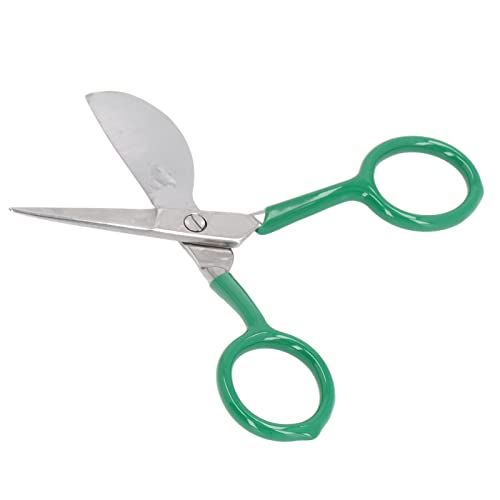 Tragbare Edelstahl -Entenblech -Teppichschere Zum Trimmen und Handwerk mit Ergonomischem Griff Design (GREEN) von EBTOOLS