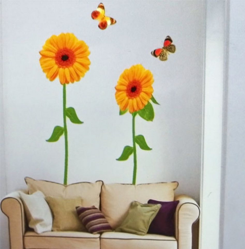 EBUY Wandtattoo Selbstklebender Sonnenblumen-Wandaufkleber (1 St) von EBUY