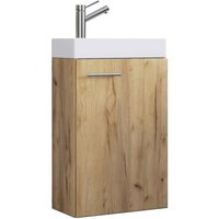 Slito Waschbeckenunterschrank Eiche dekor. Slito Waschbeckenunterschrank Eiche dekor. von EBUY24