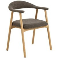 Addi Esszimmerstuhl Mit Armlehnen Bouclé grau. von EBUY24