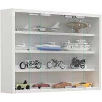 AgisaM Glasvitrinen wandhängend 2 Schiebetüren weiß. von EBUY24