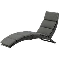 Archie Sonnenliege schwarz. von EBUY24