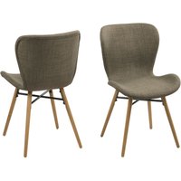 Bali Esszimmerstuhl Stoff khaki farben und massiven Beinen aus Eiche. Bali Esszimmerstuhl Stoff khaki farben und massiven Beinen aus Eiche. von EBUY24