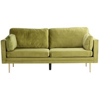 Boom Sofa 3 Personen velour grün. von EBUY24