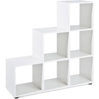 Cadora Regal Raumteiler, 6 Fächer weiss. von EBUY24