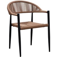 Canari Gartenstuhl Natur, schwarz. Canari Gartenstuhl Natur, schwarz. von EBUY24