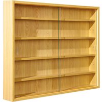 Ebuy24 - Comit Vitrinenschrank wandhängend, 2 Glastüren, Buche Dekor. von EBUY24