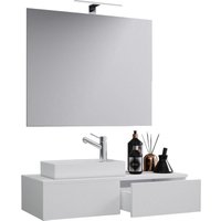 Ebuy24 - 3tlg Waschplatz Waschtisch Gudas Spiegel von EBUY24