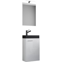 Ebuy24 - 3tlg Waschtisch Slito sp schmal Schwarz von EBUY24