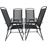 Ebuy24 - 4-tlg. Gartenstuhl Hochstuhl Klappstuhl von EBUY24