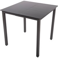 Alu Glas Gartentisch Balkontisch 80x80 von EBUY24