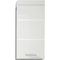 AmandaMando Bad Hänge Stauraumelement 1 Tür weiß, weiß Hochglanz. von EBUY24
