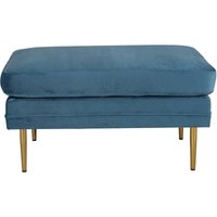 Ebuy24 - Boom Pouf, Hocker Velour blau, Messing. Ebuy24 - Boom Pouf, Hocker Velour blau, Messing. von EBUY24