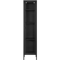 Ebuy24 - Brisbane Vitrinenschrank 1 Glas Tür schwarz. Ebuy24 - Brisbane Vitrinenschrank 1 Glas Tür schwarz. von EBUY24