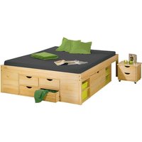 Claas Doppelbett 140x200 cm einschl. Lattenroste, natur. von EBUY24