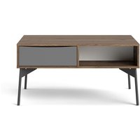 Elly Couchtisch mit 1 Schublade und 3 Regalen braun,grau. Elly Couchtisch mit 1 Schublade und 3 Regalen braun,grau. von EBUY24