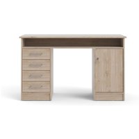 Ebuy24 - Fula Schreibtisch 4 Schubladen Hickory-Dekor. von EBUY24