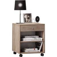 Holz Nachttisch Rolda Schublade Rollen von EBUY24