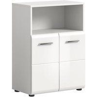 Ebuy24 - Ice Badschrank 2 Türen 1 Fach weiß Hochglanz. von EBUY24