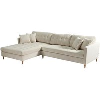 Ebuy24 - Marino Deluxe Chaiselongsofa rechts oder links gewendet mit Kissen Samt sandfarben. Ebuy24 - Marino Deluxe Chaiselongsofa rechts oder links gewendet mit Kissen Samt sandfarben. von EBUY24