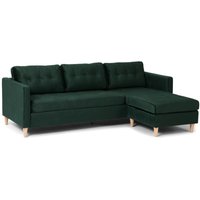 Ebuy24 - Marino Sofa BA1, Chaiselongue rechts oder links gewendet in Velour grün. von EBUY24