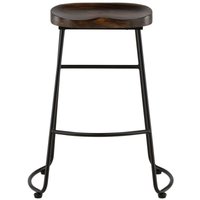 Ozark Barhocker dunkel Nussbaum, schwarz. von EBUY24