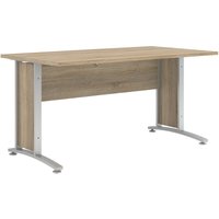 Ebuy24 - Prisme Schreibtisch d Eiche Dekor und silbergrauer Stahl. von EBUY24