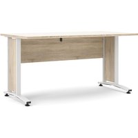 Ebuy24 - Prisme Schreibtisch c Eiche Dekor und weiss. von EBUY24