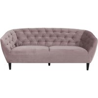 Ebuy24 - Rian 3 Personen Sofa rosa mit schwarzen Beinen. von EBUY24