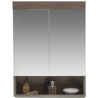 Ebuy24 - RunnerMoon Bad Spiegelschrank 2 Türen, 1 offenes Fach rauchsilber. von EBUY24