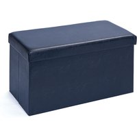 Ebuy24 - Sanne Aufbewahrungsbox Hocker, faltbar mit Deckel, schwarz. von EBUY24