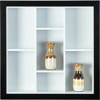 Ebuy24 - Serry Regal, Wandregal mit 7 Fächern schwarz und weiss. von EBUY24