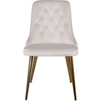 Ebuy24 - VelvetDeluxe Esszimmerstuhl Velour beige, Messing dekor. Ebuy24 - VelvetDeluxe Esszimmerstuhl Velour beige, Messing dekor. von EBUY24