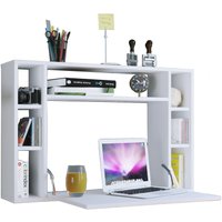 Ebuy24 - Wandila Schreibtisch , Laptop-Schreibtisch Wand-Schreibtisch und 7 Fächer weiß. von EBUY24