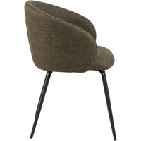 Eleanor Esszimmerstuhl Mit Armlehnen Stoff grün. von EBUY24
