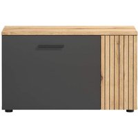 Esteban Sitzbank grau, Eiche dekor. von EBUY24