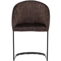 Evening Esszimmerstuhl mit Armlehne dunkelbraun. von EBUY24