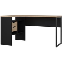 FunctionPlus Schreibtisch Ecke 3 Ablagen 2 Schubladen Nussbaum dekor schwarz matt. FunctionPlus Schreibtisch Ecke 3 Ablagen 2 Schubladen Nussbaum dekor schwarz matt. von EBUY24