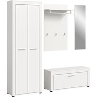 Jam Garderobenmöbel Set 4 Teile weiß. Jam Garderobenmöbel Set 4 Teile weiß. von EBUY24