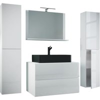 LendasXLBL Badmöbelset 5 Teile weiß. LendasXLBL Badmöbelset 5 Teile weiß. von EBUY24