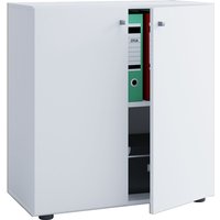 Lona Universalschrank Büro Kommode niedrig 2 Türen Weiß. Lona Universalschrank Büro Kommode niedrig 2 Türen Weiß. von EBUY24