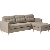 Ebuy24 - Marino Chaiselongsofa 3 Personen Stoff sandfarben. von EBUY24