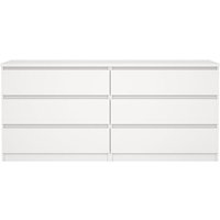 Naia Kommode 6 Schubladen weiß. Naia Kommode 6 Schubladen weiß. von EBUY24