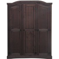 New Mexico Kleiderschrank 3-Trg. Breite 152 cm, Höhe 193 cm kolonial gebeitzt/Wachs. von EBUY24